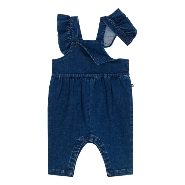 Salopette Volants Denim | Bleu jean