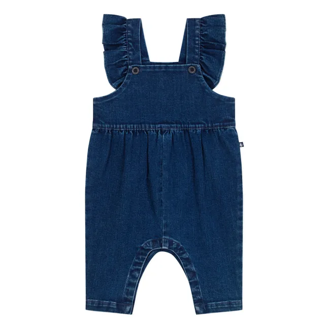 Salopette Volants Denim | Bleu jean