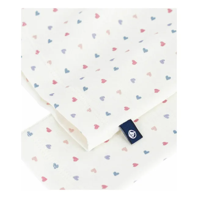 Sous-Pull Cœurs Coton Bio | Ecru