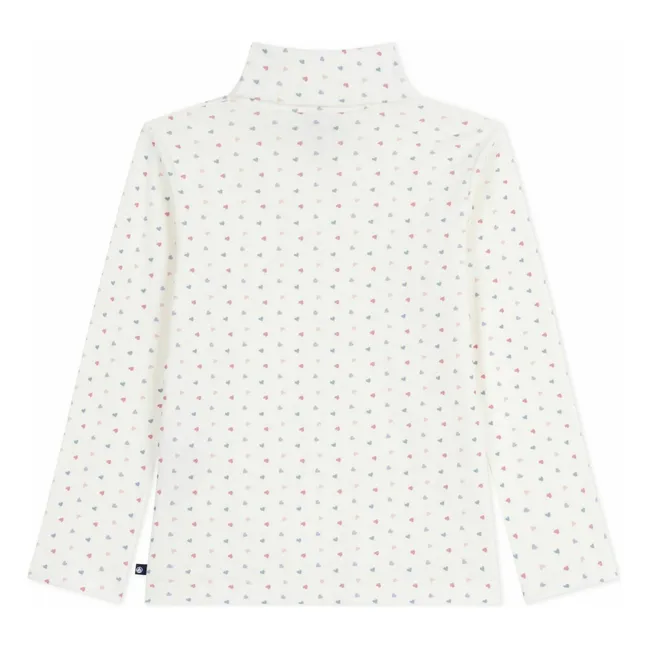 Sous-Pull Cœurs Coton Bio | Ecru