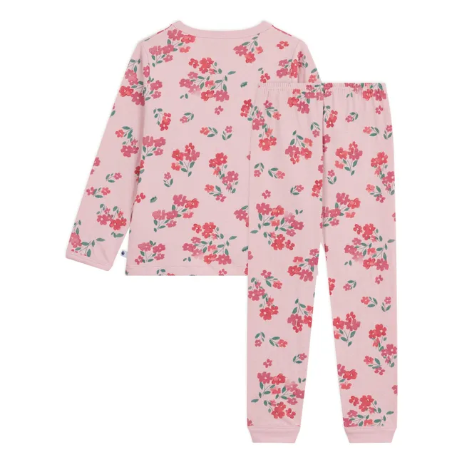 Pyjama Léger Fleuri Coton Bio | Rose