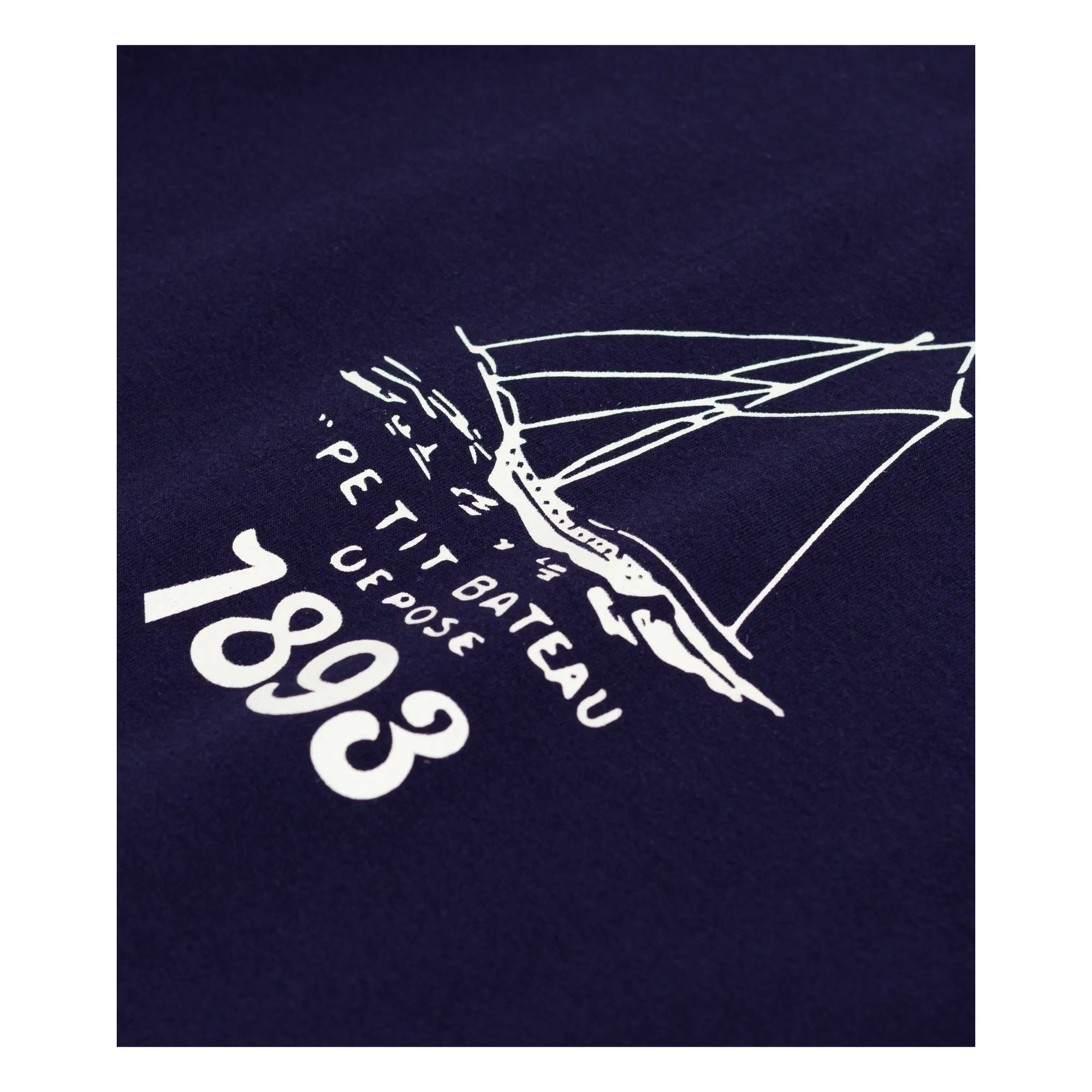 T-shirt Bateau 1893 Jersey Coton Bio | Bleu marine- Image produit n°2
