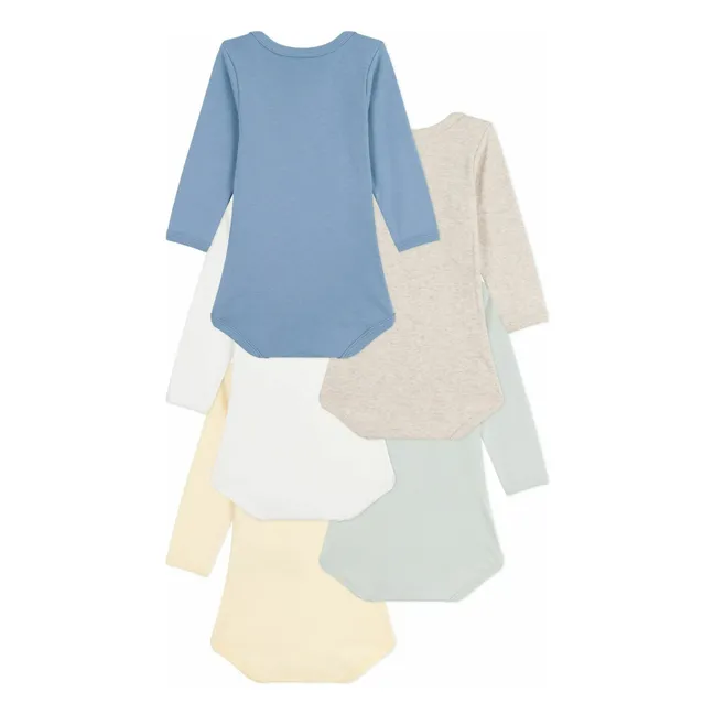 Lot 5 Bodies Semainier Coton Bio | Gelb