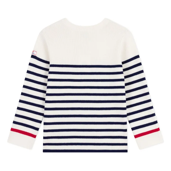 Wool Contrast Sailor Sweater | Ecru- Product image n°1