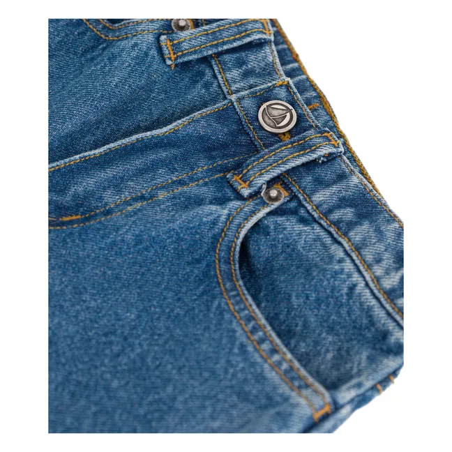 Jean Straight Brut Coton Bio | Bleu jean