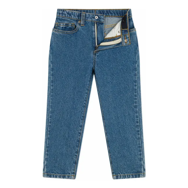 Jean Straight Brut Coton Bio | Bleu jean
