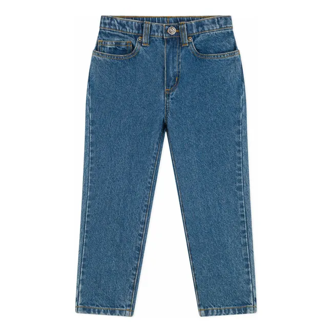 Jean Straight Brut Coton Bio | Bleu jean