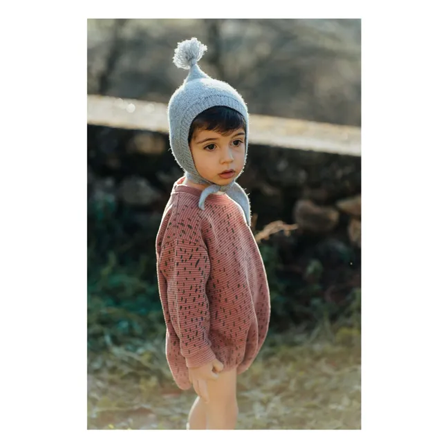 Sombrero pompón de lana | Rosa