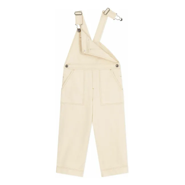 Salopette Denim Cœur | Beige