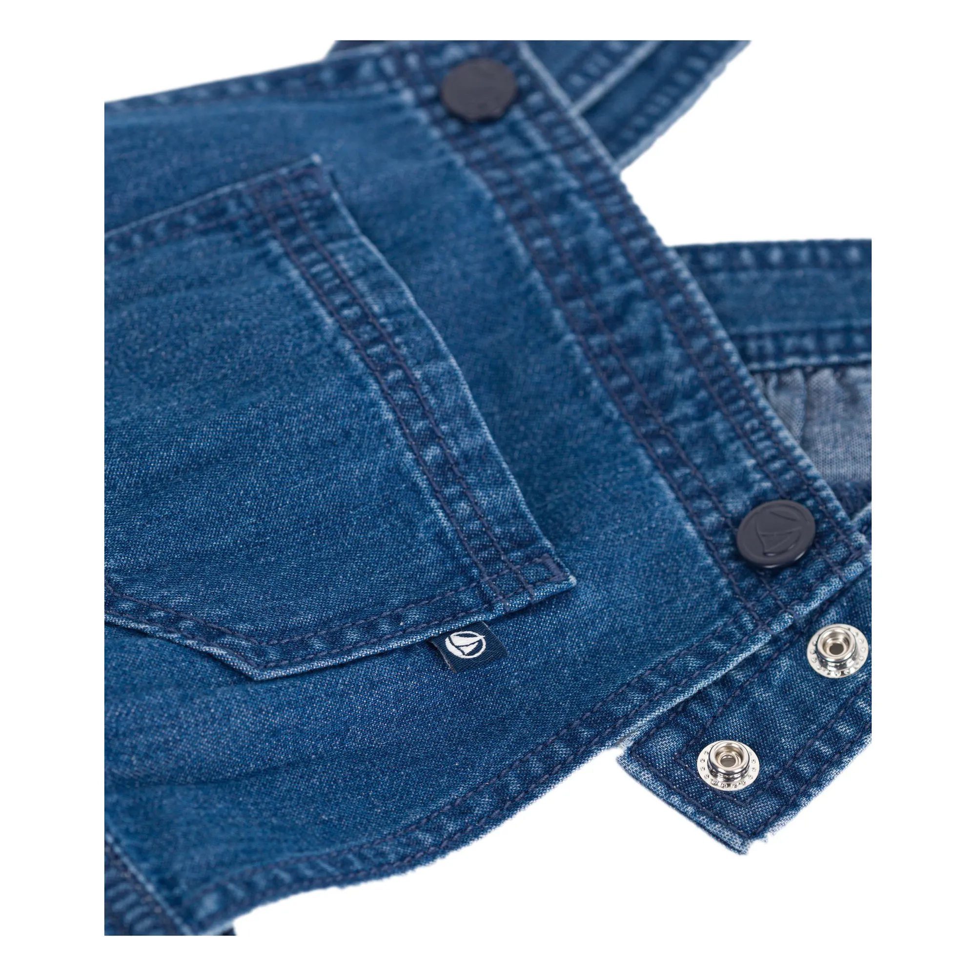Robe Salopette Denim Coton Bio | Bleu jean- Image produit n°3