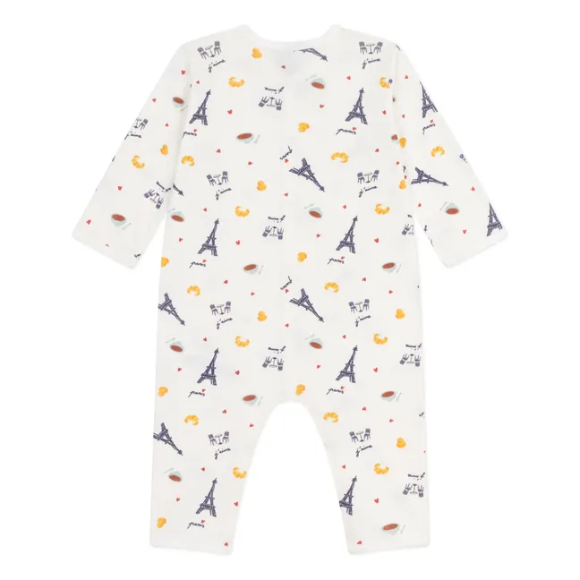 Pyjama Dors Bien Tour Eiffel Coton Bio | Ecru