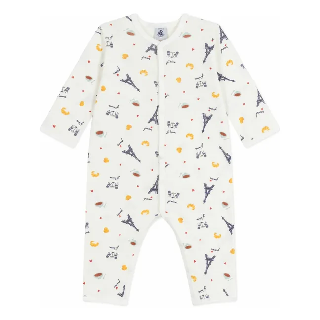 Pyjama Dors Bien Tour Eiffel Coton Bio | Ecru