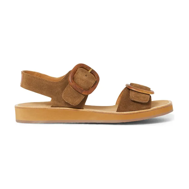 Betty-Mic Suede Sandals | Tabacco