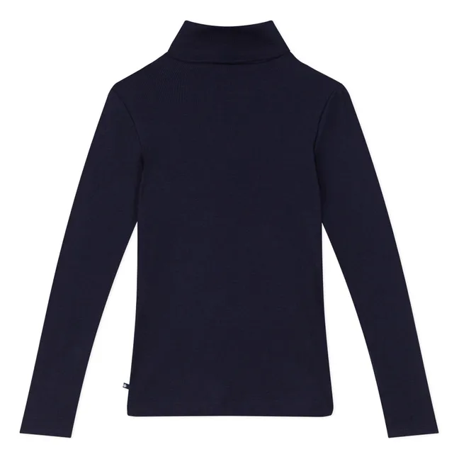 Maglione di lana a tinta unita | Blu marino