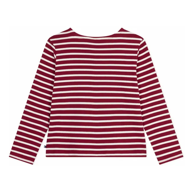Marinière Boutons Cloches Coton Bio | Rouge