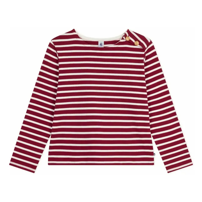 Marinière Boutons Cloches Coton Bio | Rouge