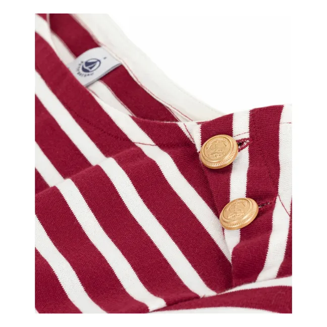 Marinière Boutons Cloches Coton Bio | Rouge