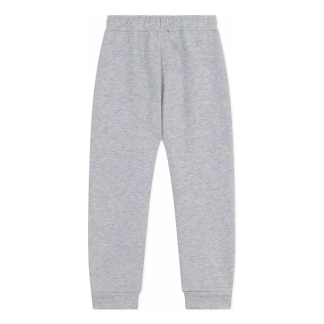Jogger Elastiqué Coton Bio | Gris chiné
