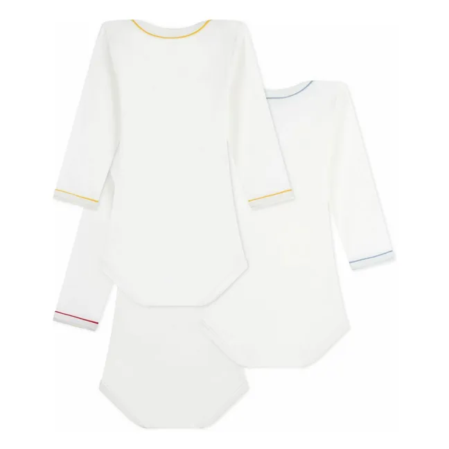 Lot 3 Bodies Petit Ange Coton Bio | Ecru