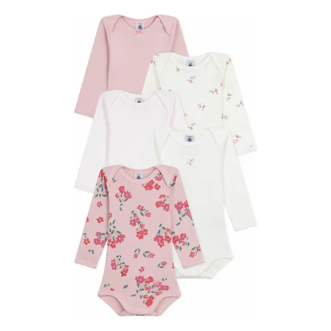 Lot 5 Bodies Fleuris | Rosa