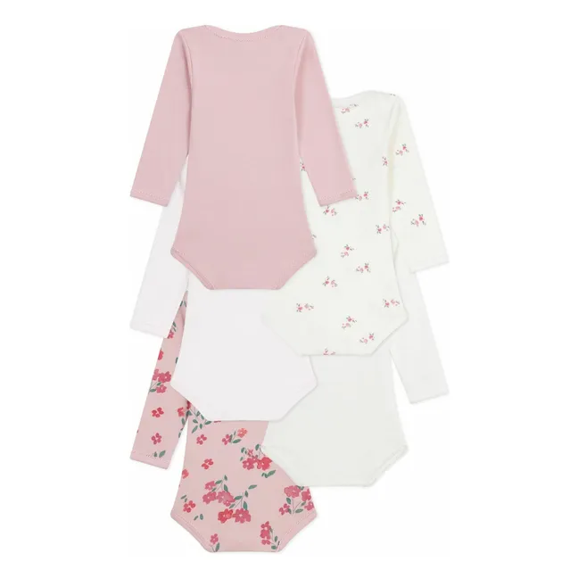 Lot 5 Bodies Fleuris | Rosa