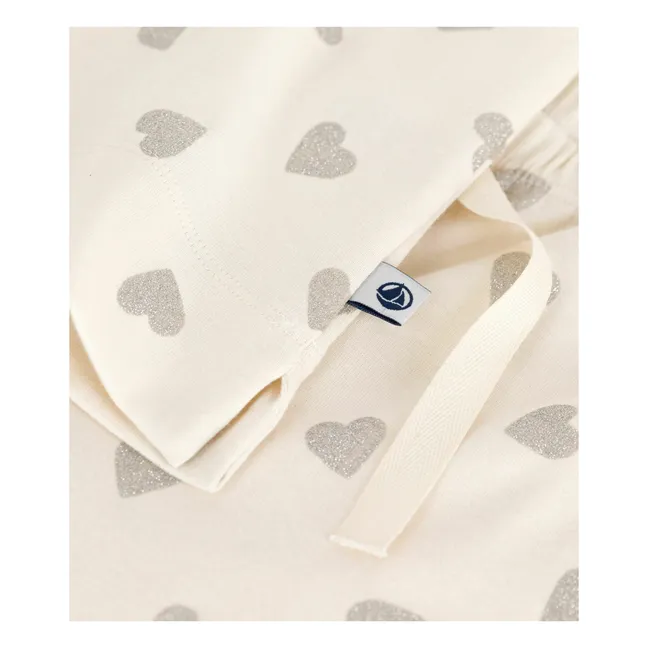 Pijama Spangled Hearts Algodón orgánico | Crudo