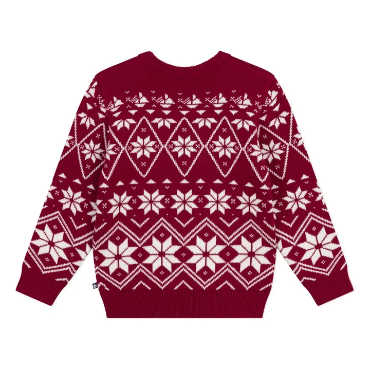 Pull Jacquard Laine | Bordeaux- Image produit n°1