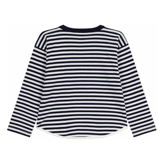 T-shirt Marinière Coton Bio | Bleu marine