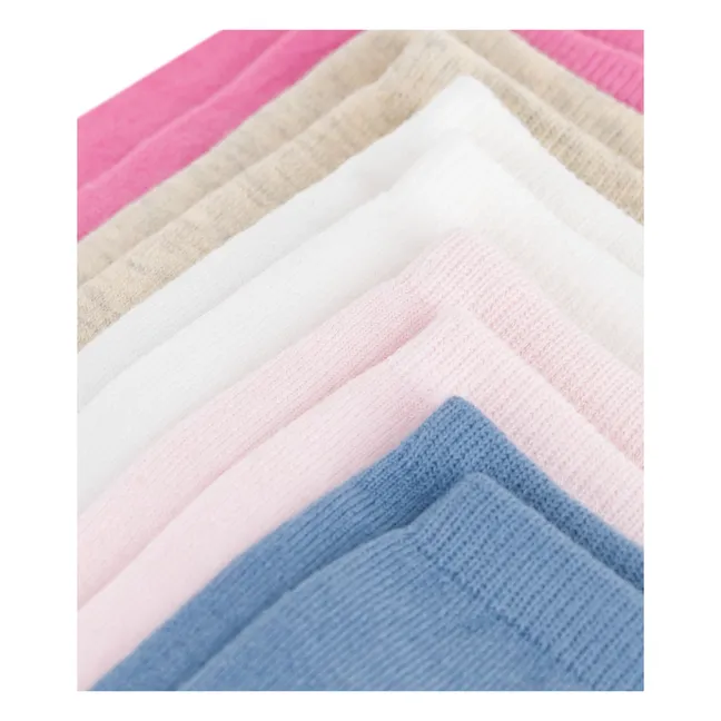 5 Paar einheitliche Socken | Rosa
