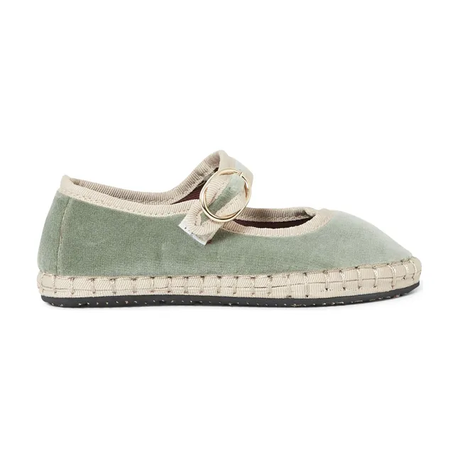 Bailarinas Zapatillas Uta Velours | Verde