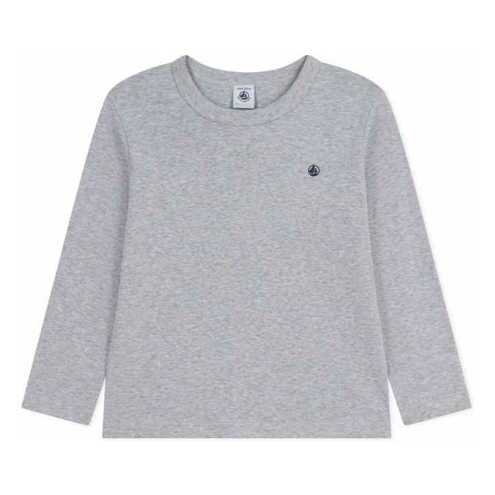 T-shirt Logo | Gris chiné- Image produit n°0