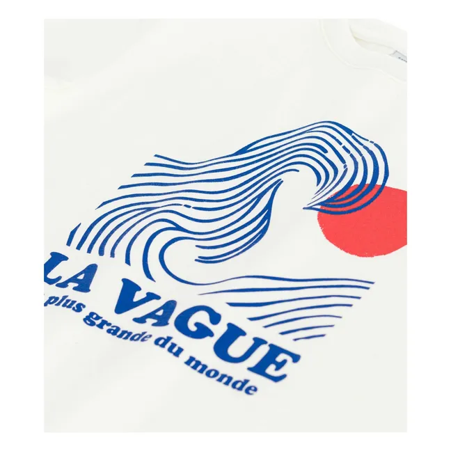 T-shirt La Vague Jersey Coton Bio | Ecru