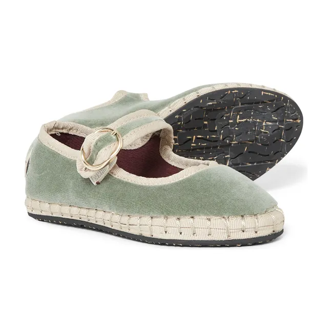 Bailarinas Zapatillas Uta Velours | Verde