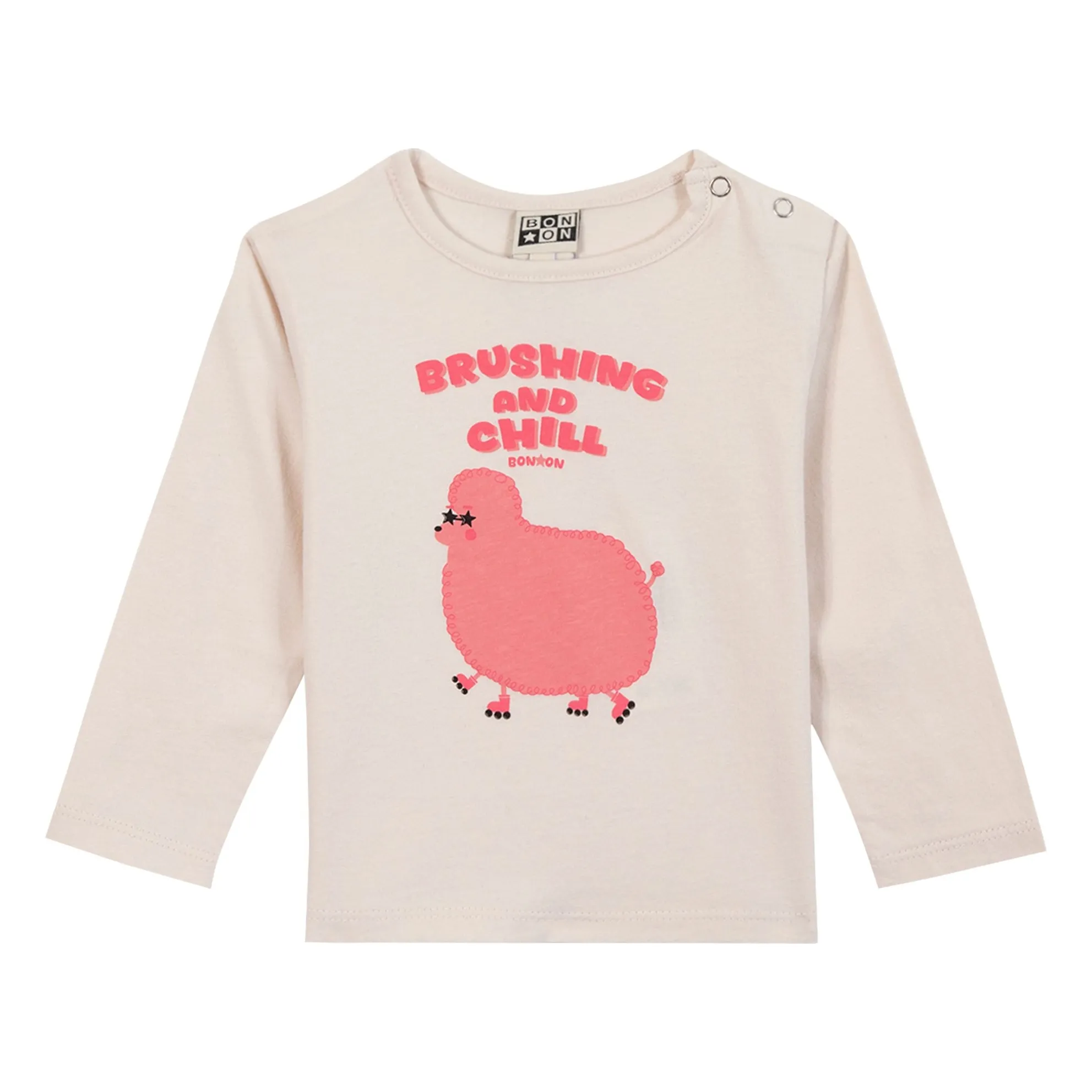 Bonton Ecru Brushing T-Shirt Mini