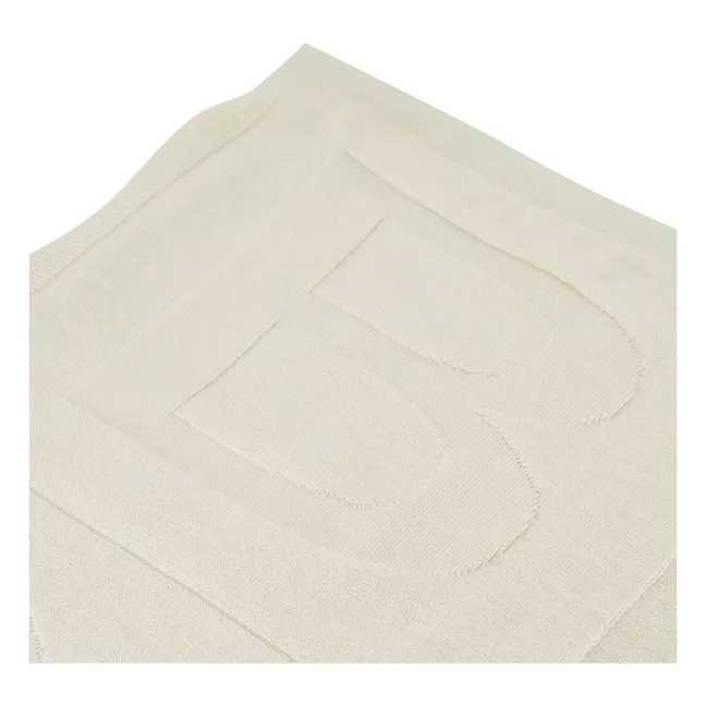 Coperta in lana merino | Ecru