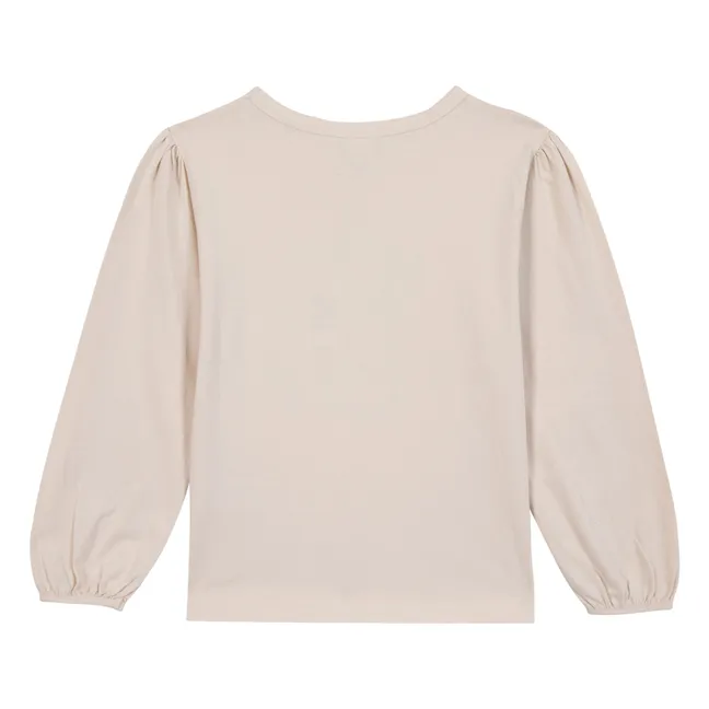 T-shirt Go Girl | Ecru