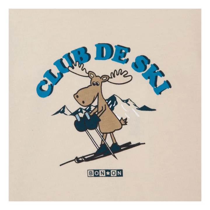 T-shirt Club Ski | Ecru- Image produit n°1