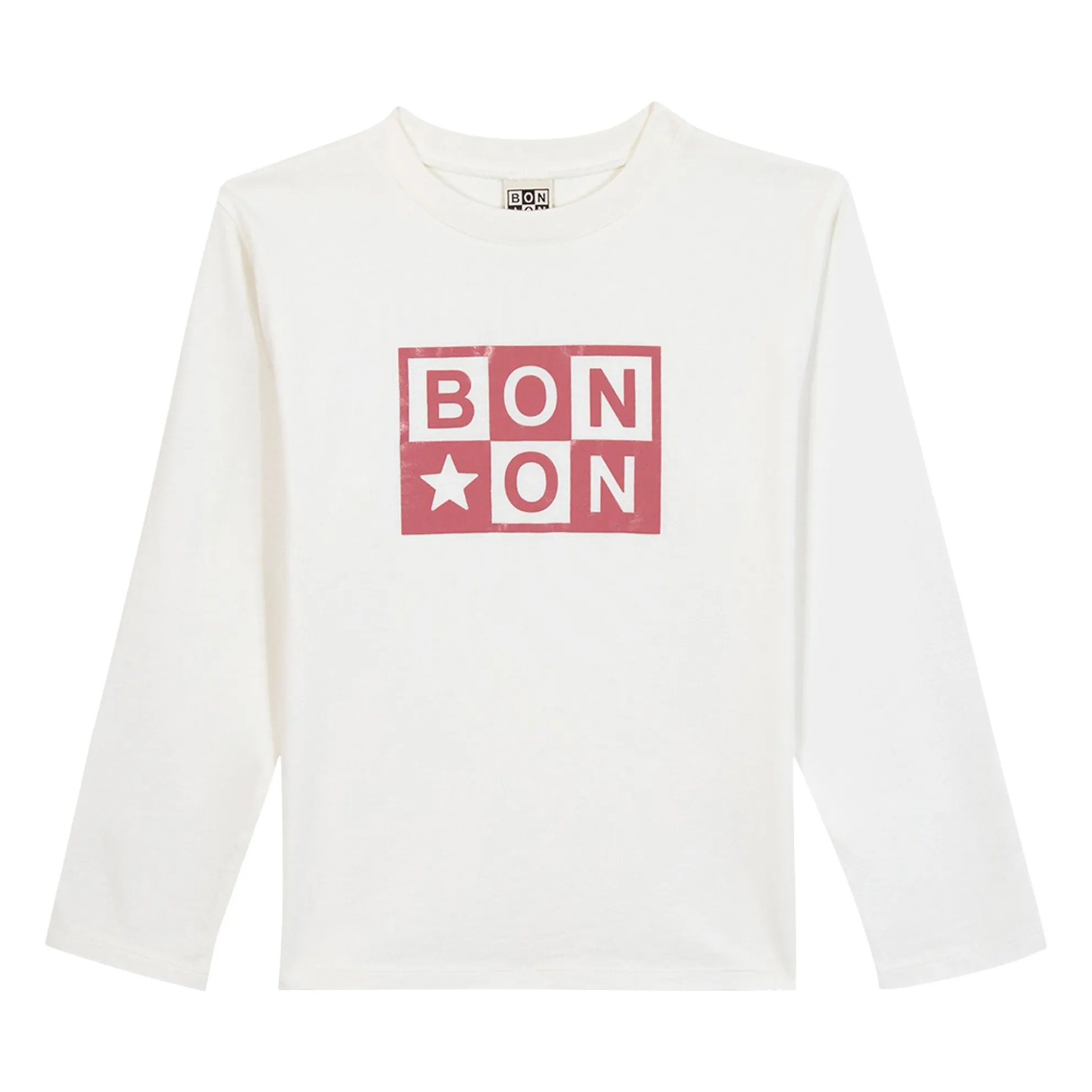 Bonton Ecru Taxo Logo T-Shirt