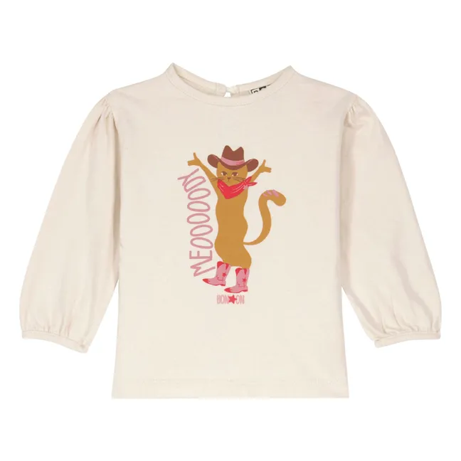 Meoowdy T-shirt | Ecru