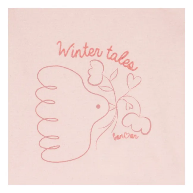 T-shirt Winter Tales | Rose poudré