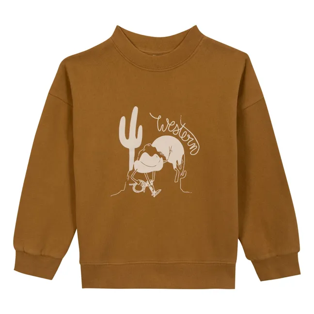 Sudadera Lame Western | Camel