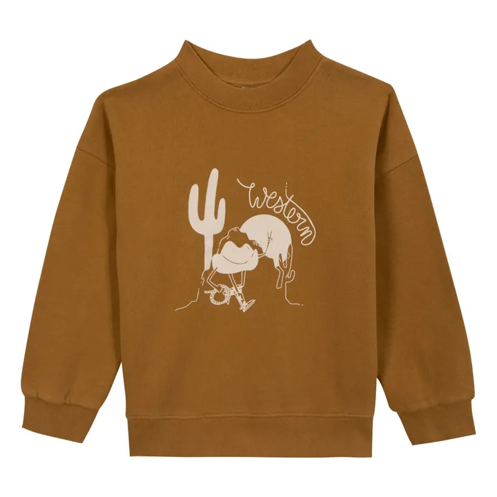 Lame Western sweatshirt | Camel- Product image n°0