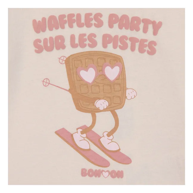 Waffles Party Mini T-shirt | Ecru