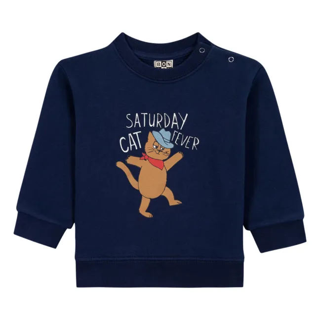 Sweat Cat Fever | Bleu marine