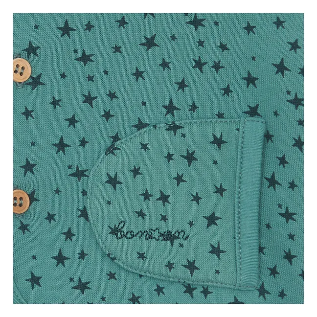 Gilet à Capuche Lee | Bleu canard