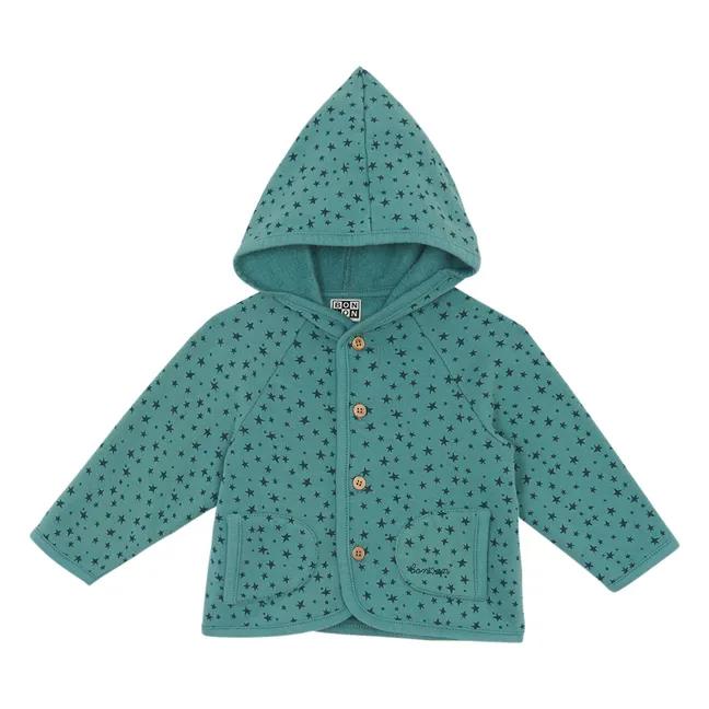 Gilet à Capuche Lee | Bleu canard