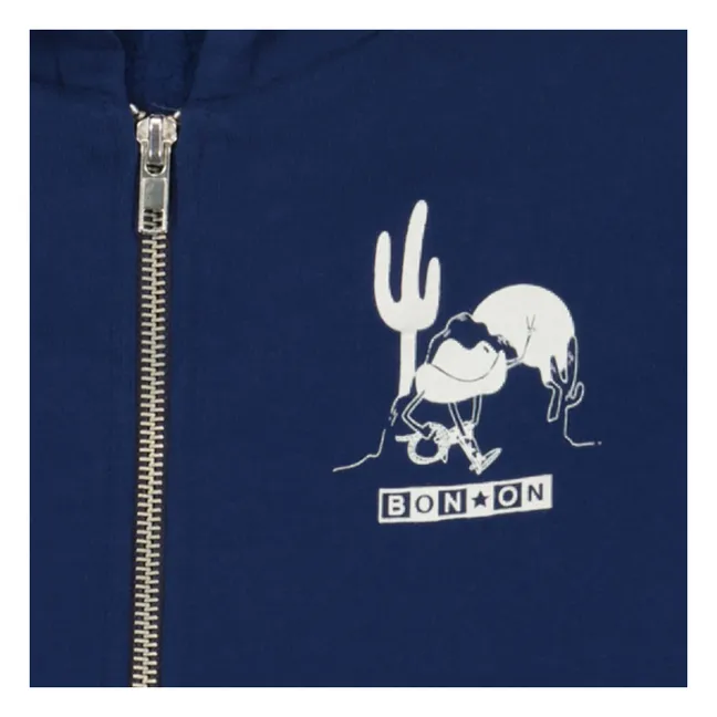 Felpa western | Blu marino