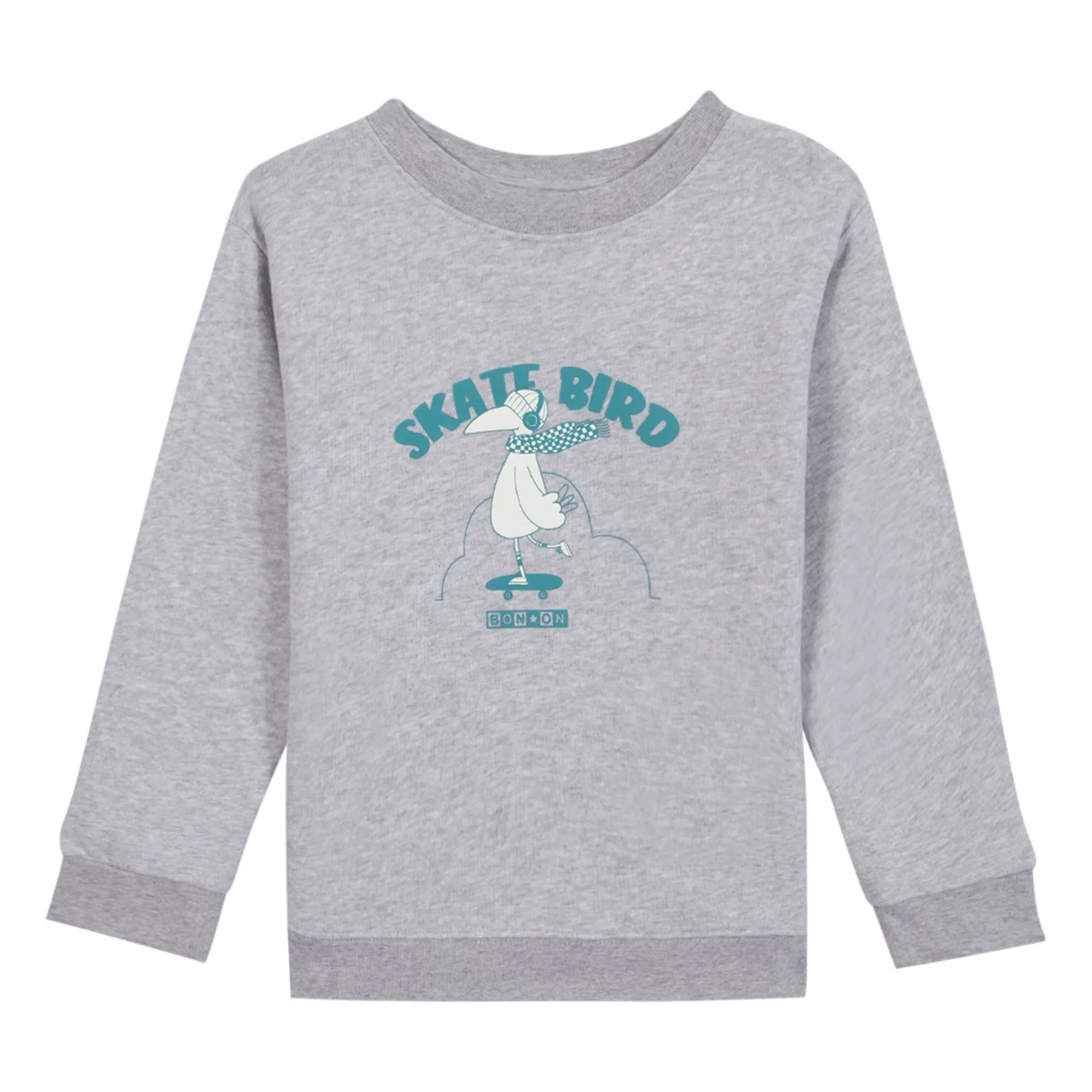 Bonton Heather Grey Skatebird Sweatshirt