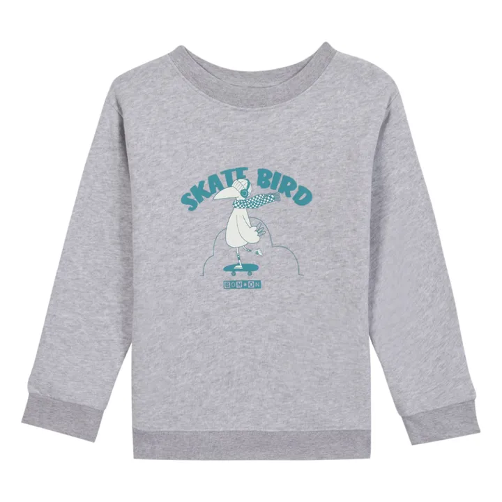 Skatebird sweatshirt | Heather grey- Product image n°0