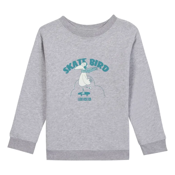 Sudadera Skatebird | Gris Jaspeado- Imagen del producto n°0